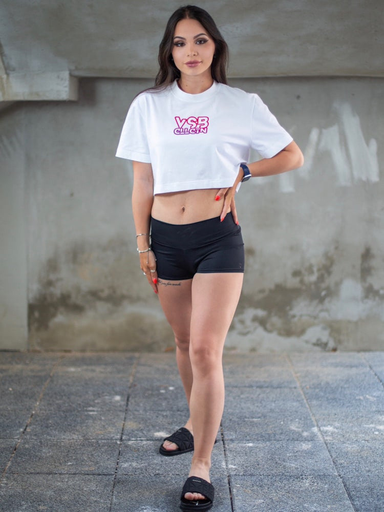 Dámsky croptop VSB RAINBOW biela