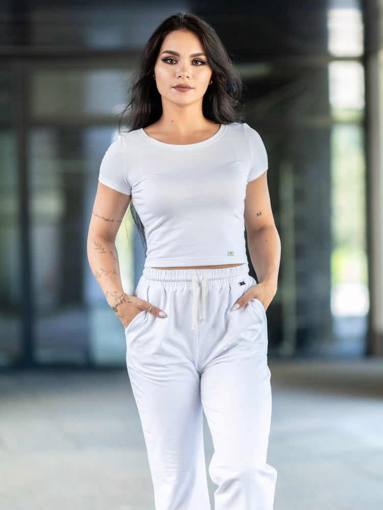 Crop-top v nádhernej bielej farbe VSB PATTY