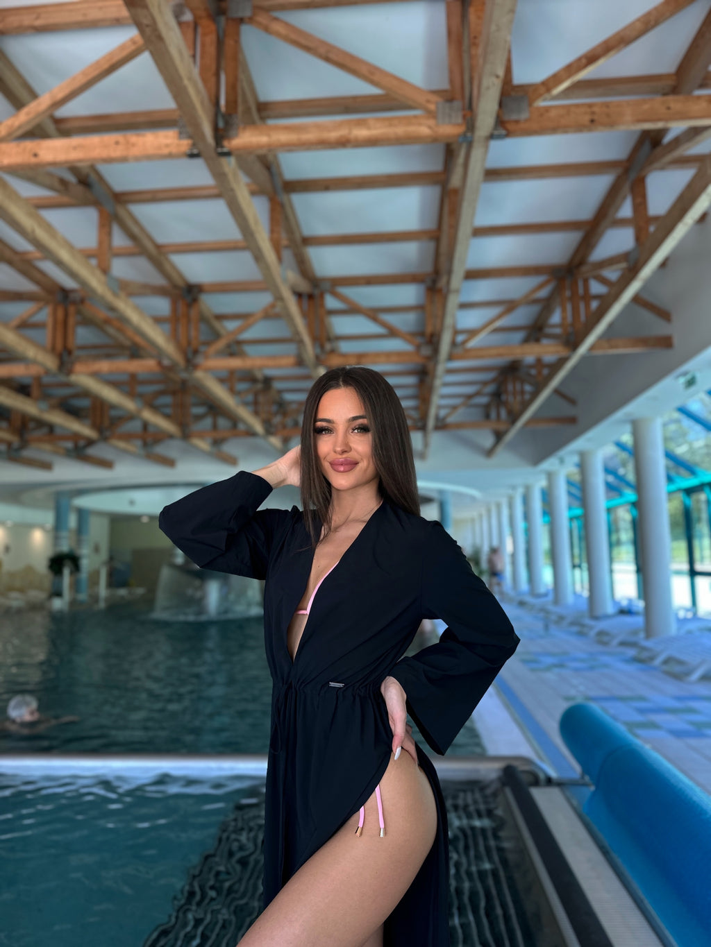 Moderné dámske VSB KYLIE kimono čierne