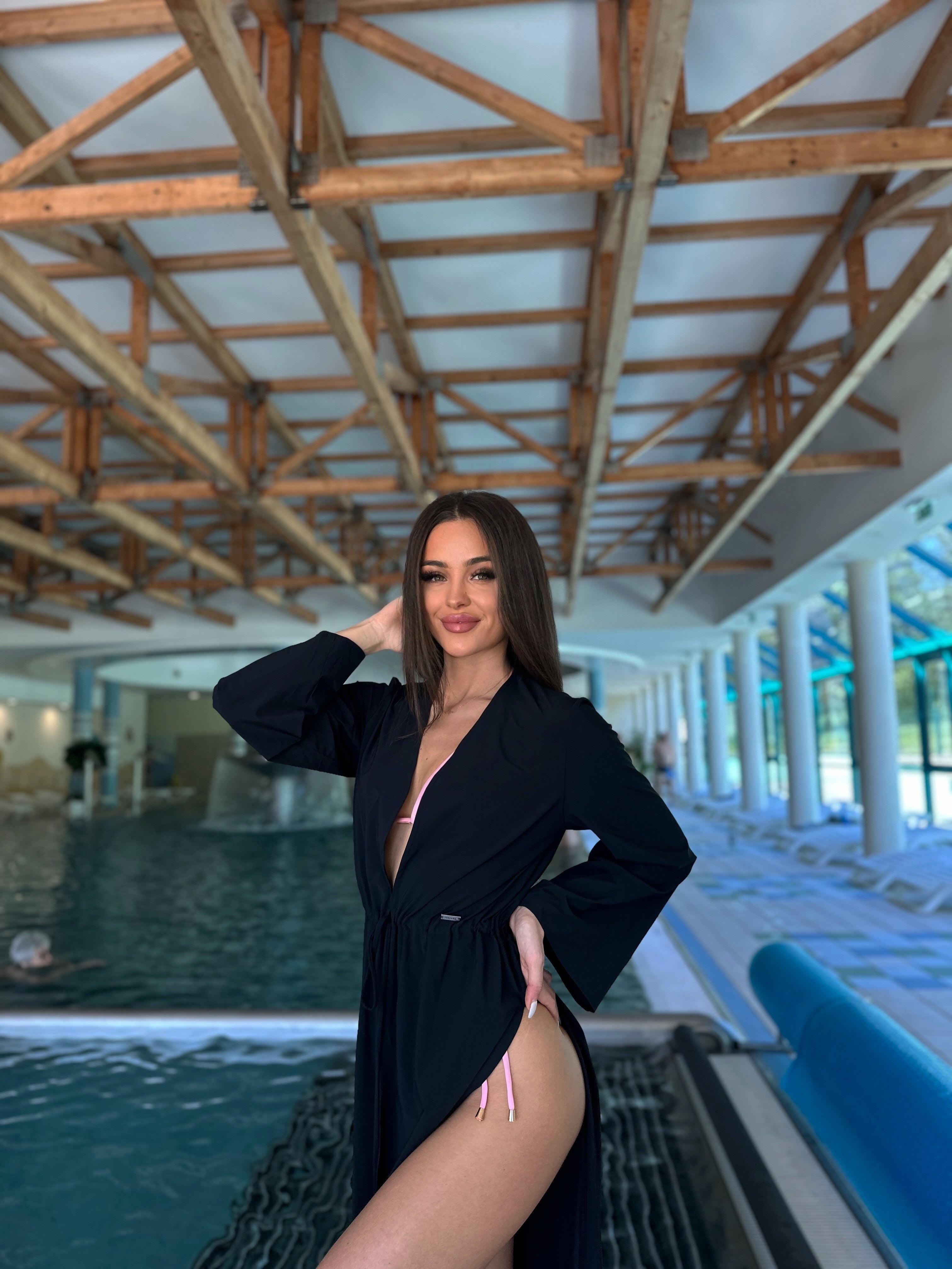 Moderné dámske VSB KYLIE kimono čierne