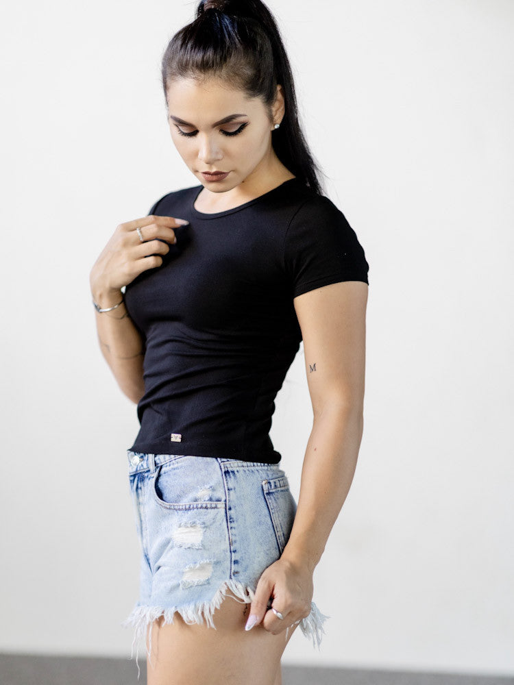 Dámsky krátky VSB LENA CROPTOP čierny