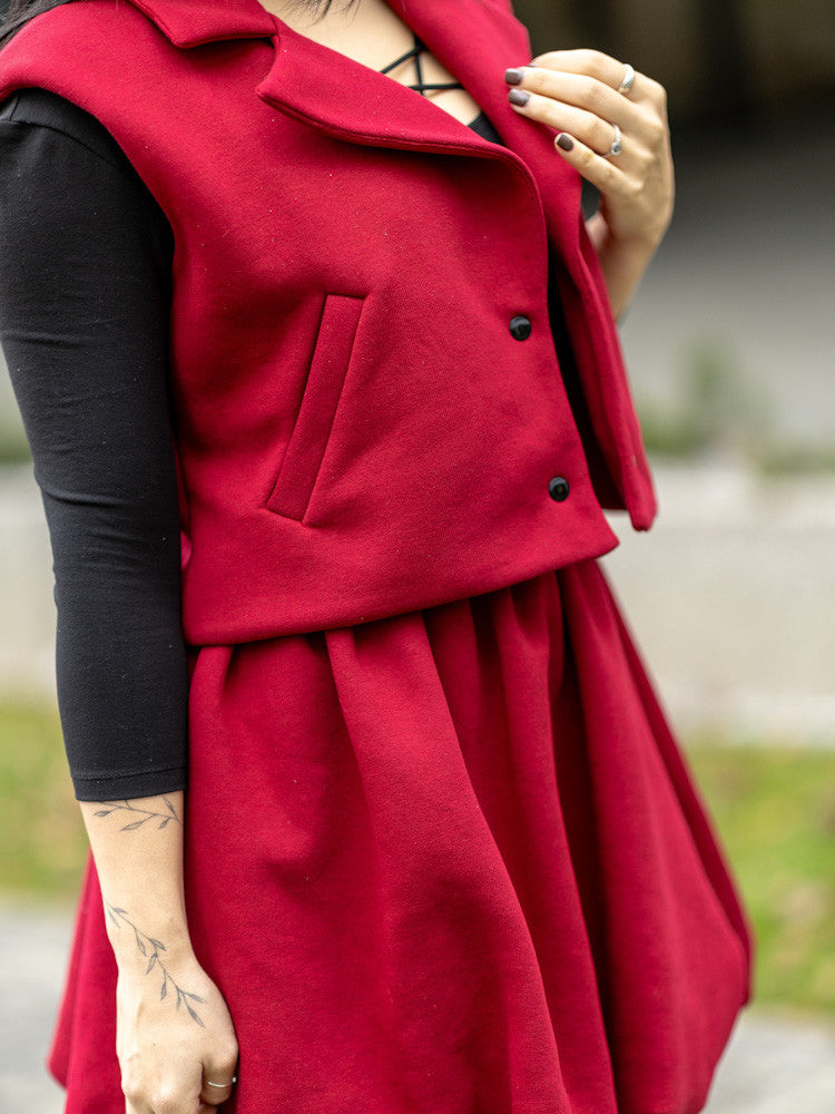 Dámsky komplet VSB MEGAN burgundy 
