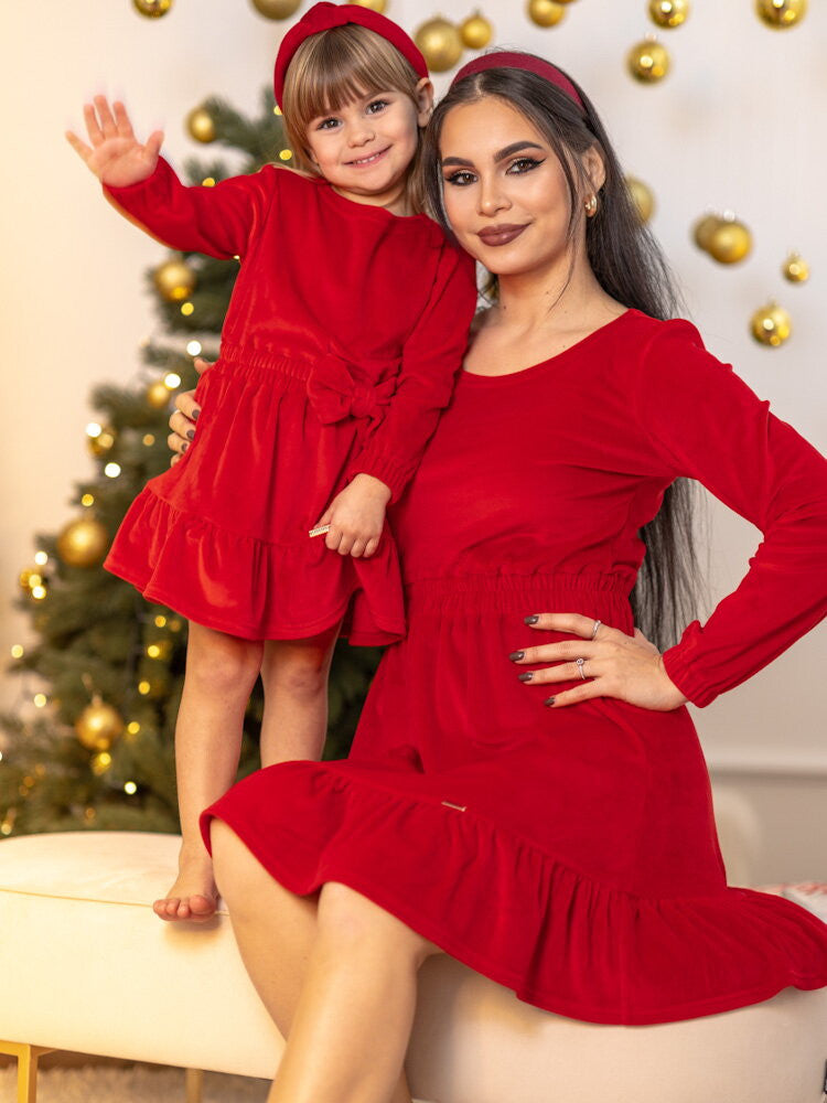 Detské VSB VELVET RED šaty