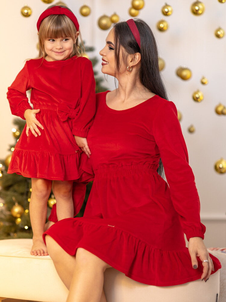 Detské VSB VELVET RED šaty
