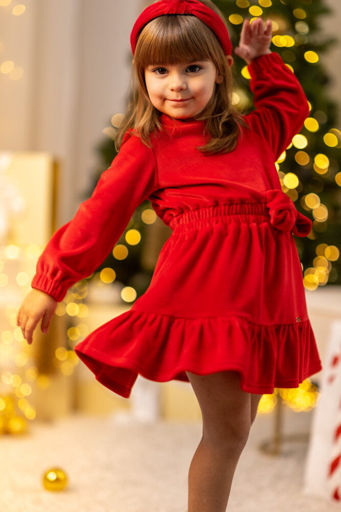 Detské VSB VELVET RED šaty