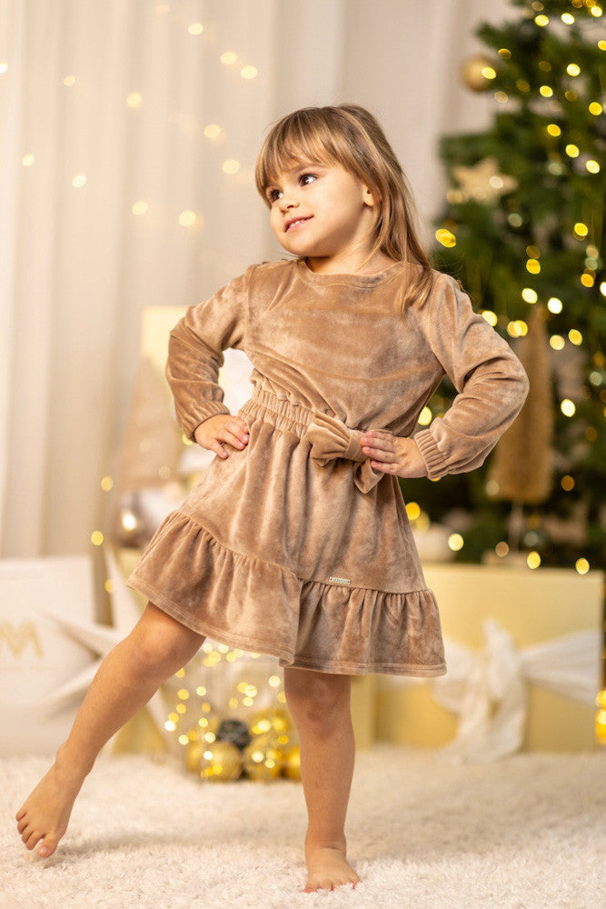 Dievčenské šaty VSB VELVET GOLD