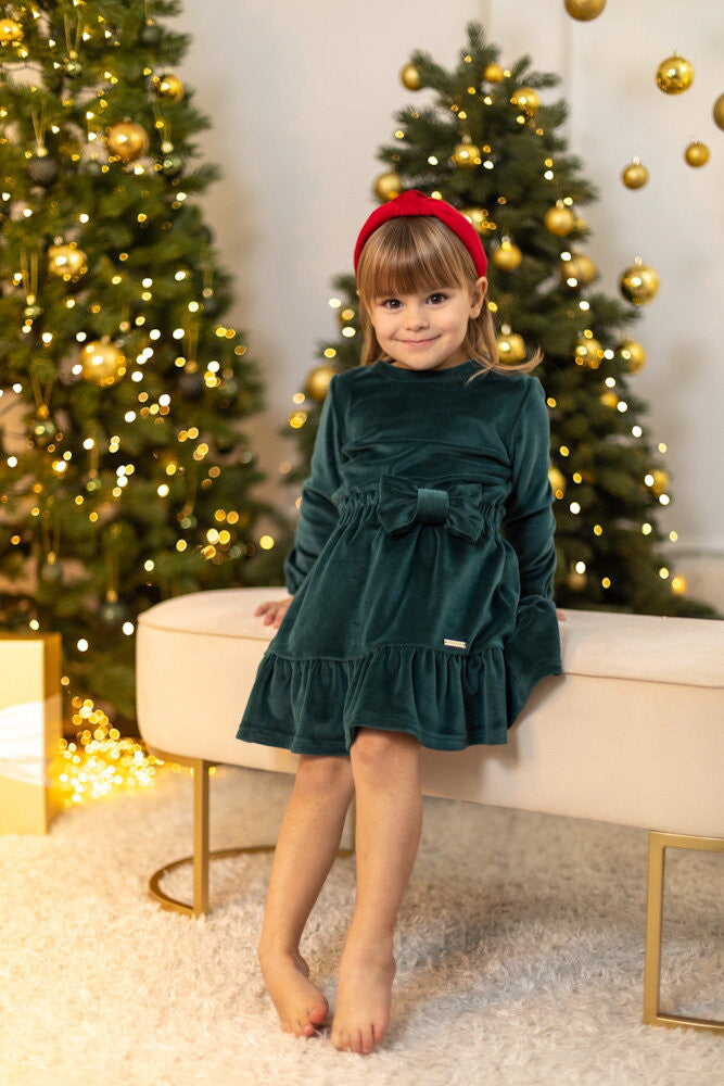 Mama a dcéra šaty VSB VELVET SMARAGD