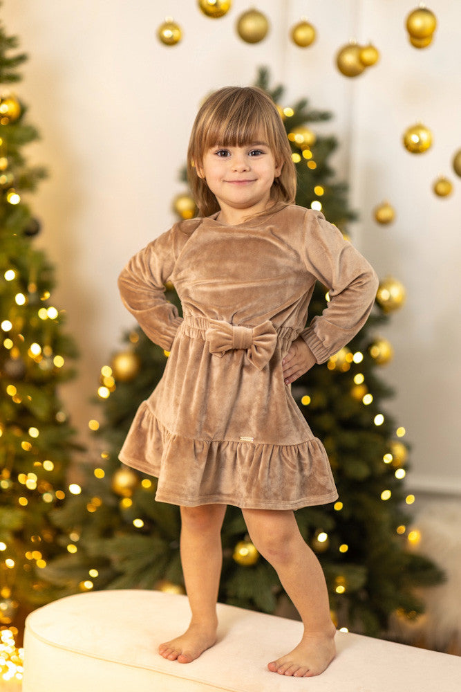 Dievčenské šaty VSB VELVET GOLD
