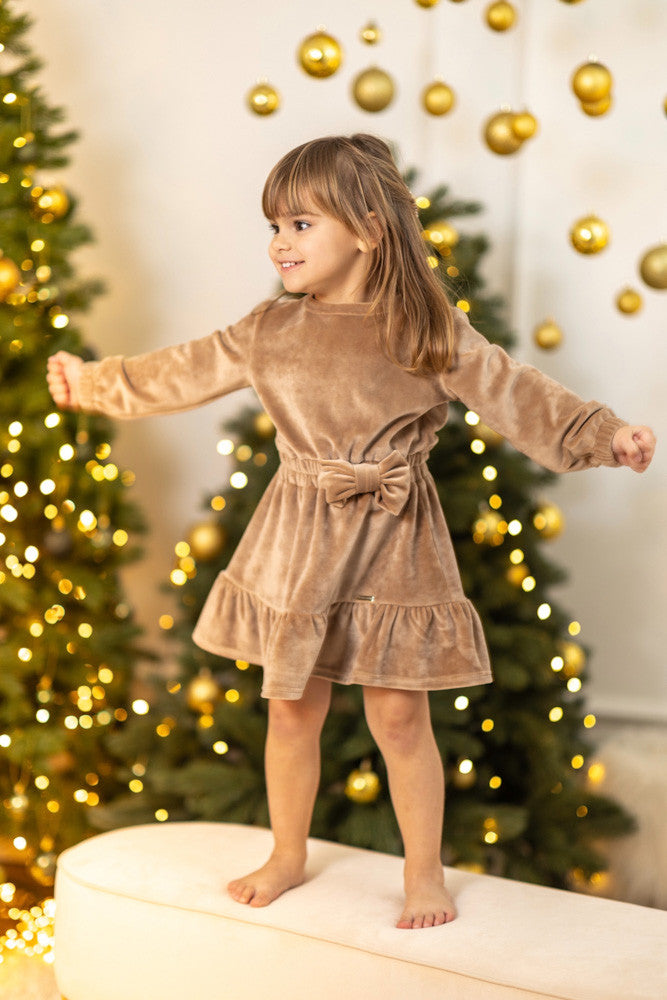 Dievčenské šaty VSB VELVET GOLD