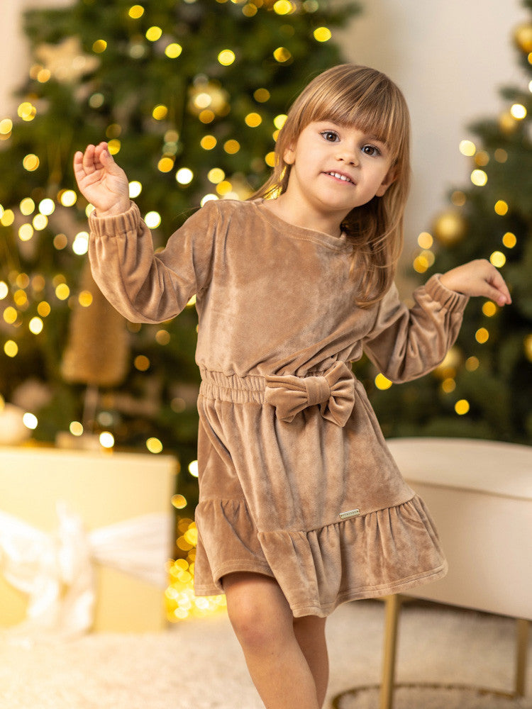 Dievčenské šaty VSB VELVET GOLD