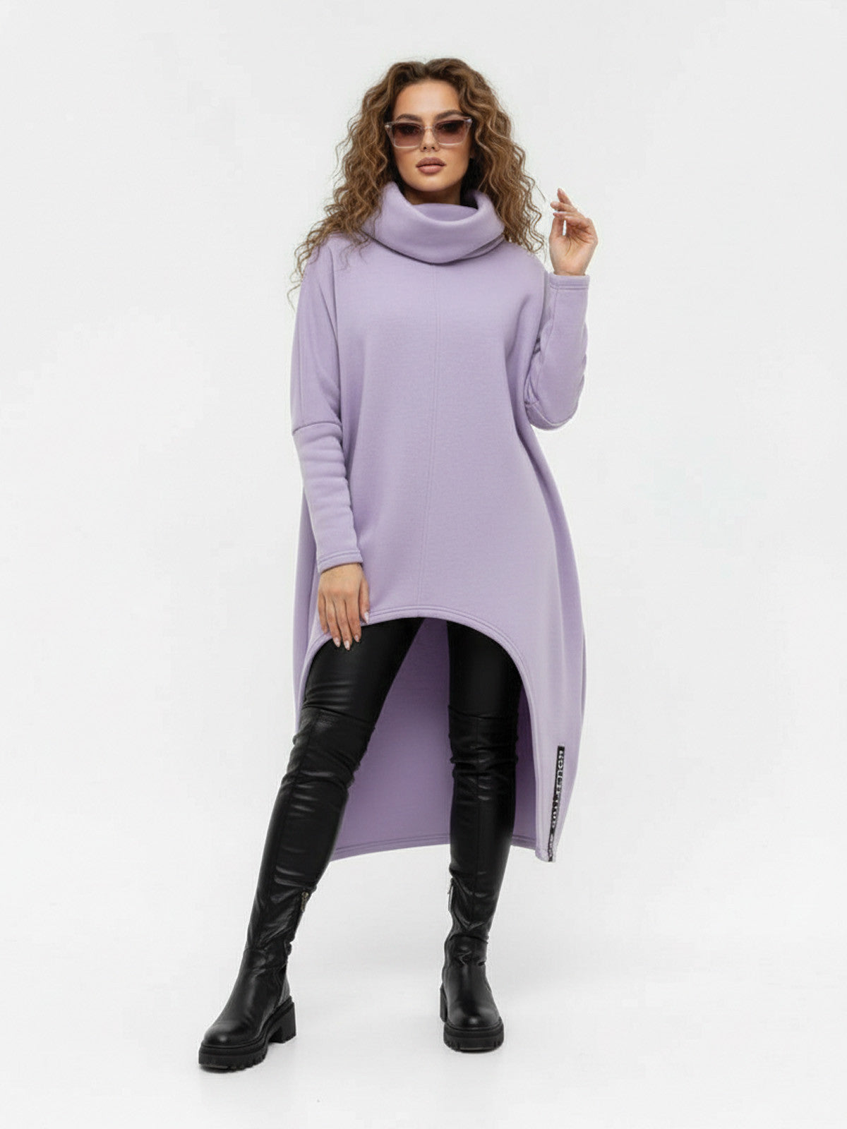 Dámske pončo VSB_collection LONG lila fialová
