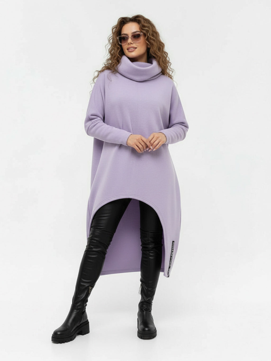 Dámske pončo VSB_collection LONG lila fialová