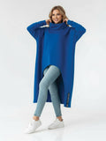 Dámske pončo VSB_COLLECTION LONG blue