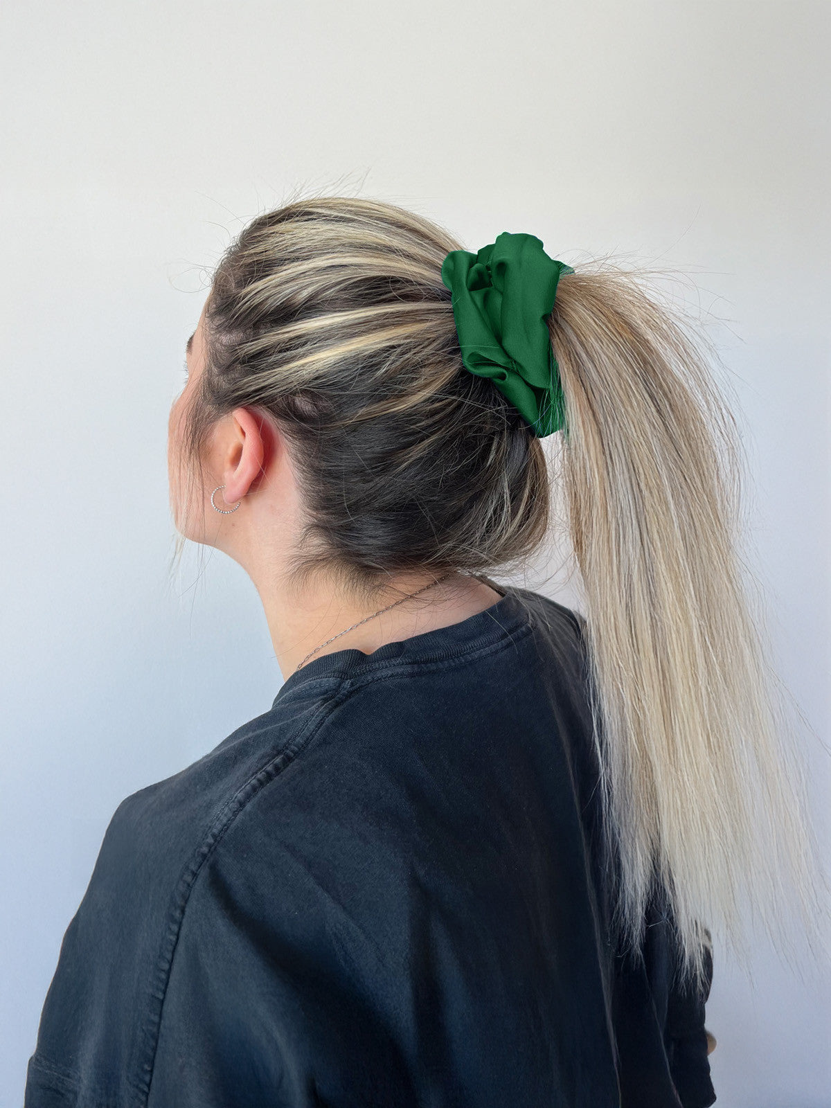 Scrunchie VSB gumka do vlasov smaragdová