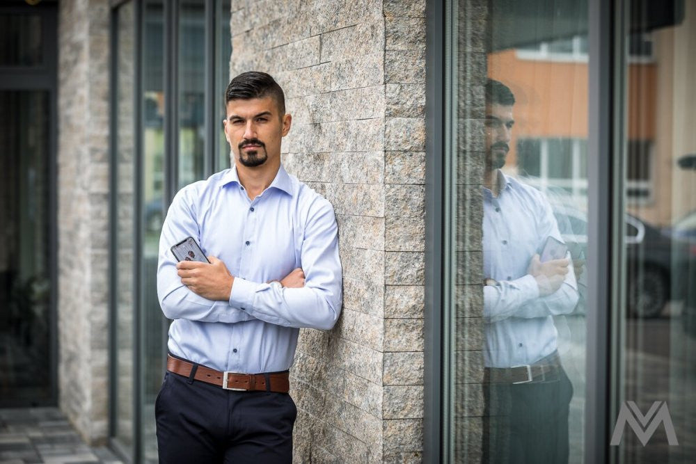 Pánska košeľa bledomodrá VSB1851